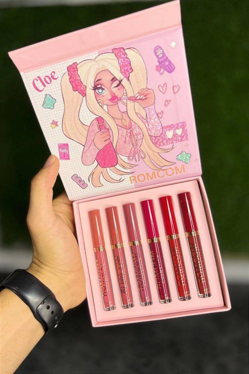 پک 6 تایی رژلب مایع باربی رومکوم ROMCOM