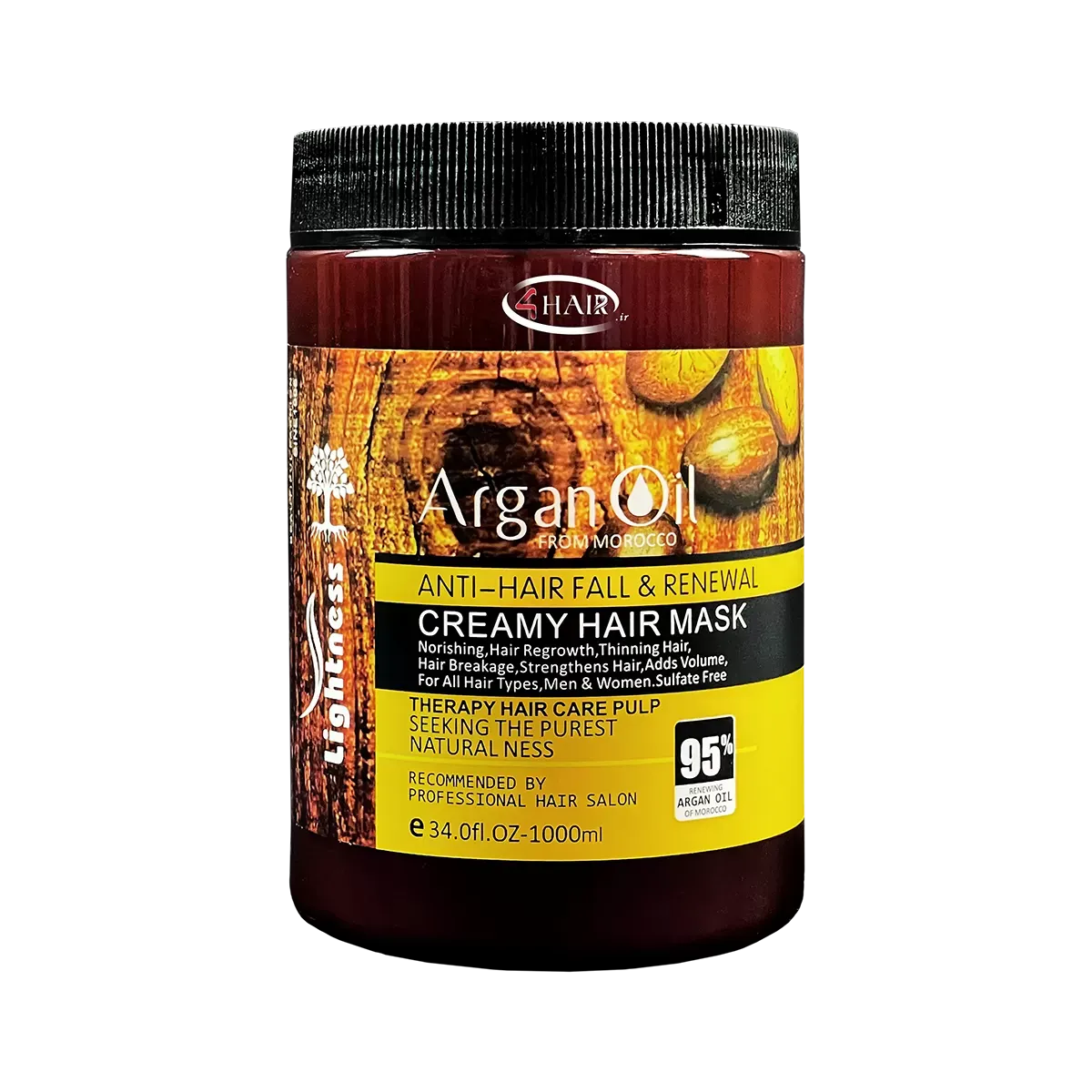 ماسک مو آرگان بدون سولفات لایتنس ۱۰۰۰ میلی‌لیتر