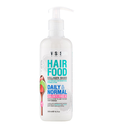 ماسک مو آبرسان میل میسوری مدل Hair Food فاقد سولفات مناسب مو نرمال حجم 500 میلی لیتر