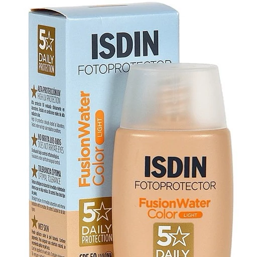 کرم ضد آفتاب رنگی ایزدین مدل Fusion Water با SPF50 مناسب انواع پوست حجم 50 میلی لیتر