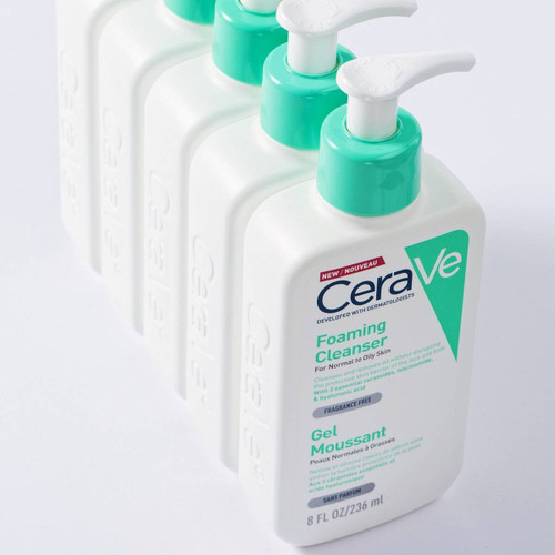 فوم شستشو صورت پوست نرمال تا چرب سراوی CeraVe Foaming Cleanser